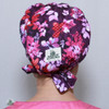 Green Scrubs - Modern Fit Super Tie Hat - Garden Allure Plum