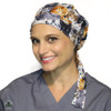 Green Scrubs - Modern Fit Super Tie Hat with Buttons - Kittens
