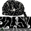 Green Scrubs - Skull Scrub Cap - Dancing Skeletons