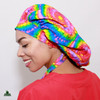 Green Scrubs - Tie Bouffant Scrub Hat - Tie Dye