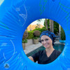 Green Scrubs - Tie Bouffant Scrub Hat - Midnight Swirls