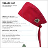 Green Scrubs - Modern Fit Tieback Hat with Buttons - Whiskers