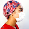 Green Scrubs - The Original Super Tie Hat with Buttons - Stars and Stripes