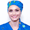 Green Scrubs - Modern Fit Super Tie Hat with Buttons - Hang 10 Ocean