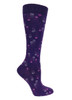 Prestige Medical 386 - 12" Premium Compression Socks - Shooting Stars Purple