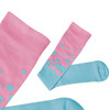 Prestige Medical 386 - 12" Premium Compression Socks - Blue Heart Bubbles