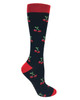 Prestige Medical 386 - 12" Premium Compression Socks - Cherries on Black