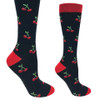 Prestige Medical 386 - 12" Premium Compression Socks - Cherries on Black