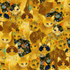 Fabric swatch - Bejeweled Cats