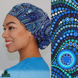 Green Scrubs - Bouffant Surgical Cap - Strands