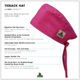 Green Scrubs - Modern Fit Tieback Hat - Candy Canes