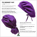 Green Scrubs - Tie Bonnet Hat - Holiday Candy