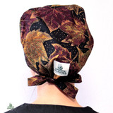 Green Scrubs - Modern Fit Super Tie Hat - Autumn Leaves