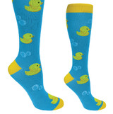 Prestige Medical 386 - 12" Premium Compression Socks - Yellow Ducks and Bubbles