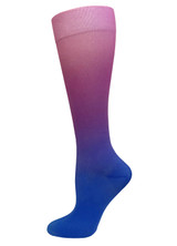 Prestige Medical 387 - 12" Soft Comfort Compression Socks - Purple and Blue Ombr'e