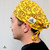 Green Scrubs - Tieback Hat - Yellow Bitch Green Scrubs - Tieback Hat - Yellow Bitch