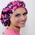 Green Scrubs - Bouffant Hat - Garden Allure Plum Green Scrubs - Bouffant Hat - Garden Allure Plum