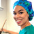 Green Scrubs - Bouffant Hat - Peacock Feathers Green Scrubs - Bouffant Hat - Peacock Feathers