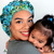 Green Scrubs - Bouffant Hat - Mother of Pearl Green Scrubs - Bouffant Hat - Mother of Pearl