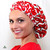 Green Scrubs - Bouffant Hat - Hot Peppers 1 Green Scrubs - Bouffant Hat - Hot Peppers 1