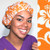 Green Scrubs - Bouffant Hat - Hibiscus Mango Green Scrubs - Bouffant Hat - Hibiscus Mango