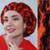Green Scrubs - Bouffant Hat - Flames Green Scrubs - Bouffant Hat - Flames