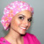 Green Scrubs - Bouffant Hat - Acai Tea Hibiscus Green Scrubs - Bouffant Hat - Acai Tea Hibiscus