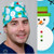 Green Scrubs - Modern Fit Tieback Hat - Snowmen Green Scrubs - Modern Fit Tieback Hat - Snowmen