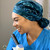 Green Scrubs - Tie Bonnet Hat - Double Helix Green Scrubs - Tie Bonnet Hat - Double Helix