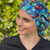 Green Scrubs - Tie Bonnet Hat - Neon Tropics Green Scrubs - Tie Bonnet Hat - Neon Tropics