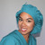 Green Scrubs -Tie Bonnet Hat - 100% Cotton Turquoise Green Scrubs -Tie Bonnet Hat - 100% Cotton Turquoise