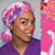 Green Scrubs - Tie Bonnet Hat - Floral Pink Green Scrubs - Tie Bonnet Hat - Floral Pink