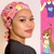 Green Scrubs - Tie Bonnet Hat - Makeup Divas Pink Green Scrubs - Tie Bonnet Hat - Makeup Divas Pink