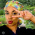 Green Scrubs - Tie Bonnet Hat - Propeller Flowers Green Green Scrubs - Tie Bonnet Hat - Propeller Flowers Green