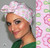 Green Scrubs - Modern Fit Super Tie Hat - Stencil Daisies Green Scrubs - Modern Fit Super Tie Hat - Stencil Daisies