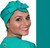Green Scrubs - Modern Fit Super Tie Hat - 100% Cotton Jade Green Scrubs - Modern Fit Super Tie Hat - 100% Cotton Jade