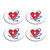 bbSNAPS - Face Mask Ear Savers - Heart Stethoscope bbSNAPS - Face Mask Ear Savers - Heart Stethoscope