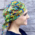 Green Scrubs - Tie Bouffant Scrub Hat - Sugar Skulls Green Scrubs - Tie Bouffant Scrub Hat - Sugar Skulls