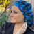 Green Scrubs - Tie Bonnet Scrub Hat with Terry - Galaxy Green Scrubs - Tie Bonnet Scrub Hat with Terry - Galaxy