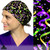 Green Scrubs - Skull Scrub Cap - Mardi Gras Green Scrubs - Skull Scrub Cap - Mardi Gras