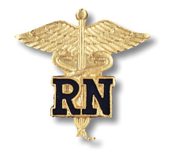Prestige Medical 1021 - Emblem Pin - RN Caduceus