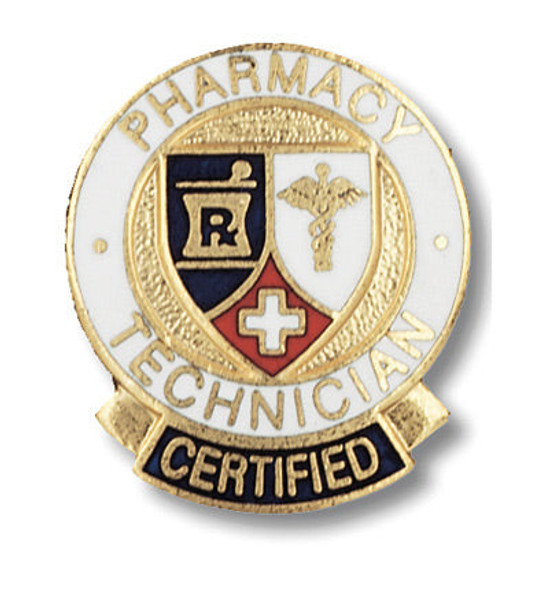 Prestige Medical 1037 - Emblem Pin - Certified Pharmacy Technician