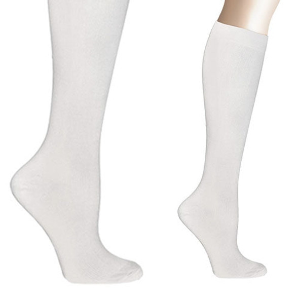 Prestige Medical 388 - Microfiber Compression Socks - White