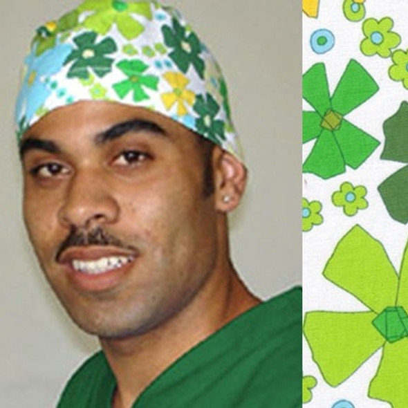 Green Scrubs - Tieback Hat - Irish Spring