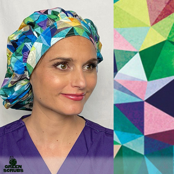 Green Scrubs - Bouffant Scrub  Hat - Prism