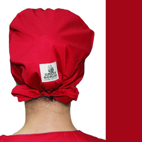 Green Scrubs - The Original Super Tie Hat - Red