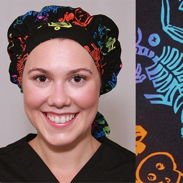 Green Scrubs - Tie Bonnet Hat - Humorous Humerus