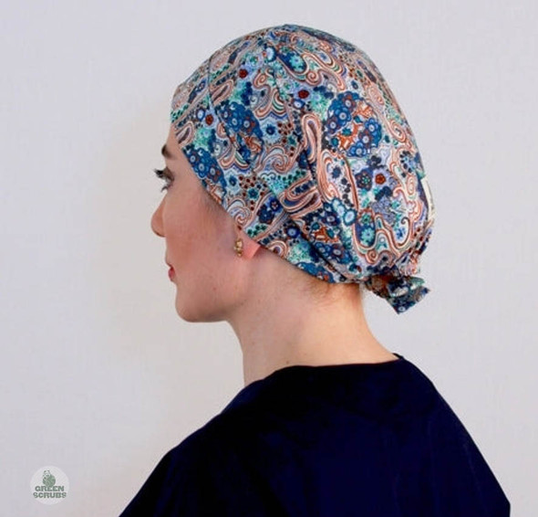 Green Scrubs - Modern Fit Super Tie Hat - Malaysian Rivers