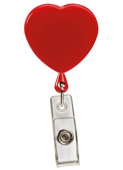 Prestige Medical S13 - Retracteze ID Holder - Red Heart