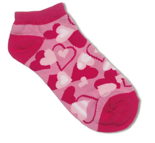 Prestige Medical 377 - Fashion Nurse Socks - Pink Hearts